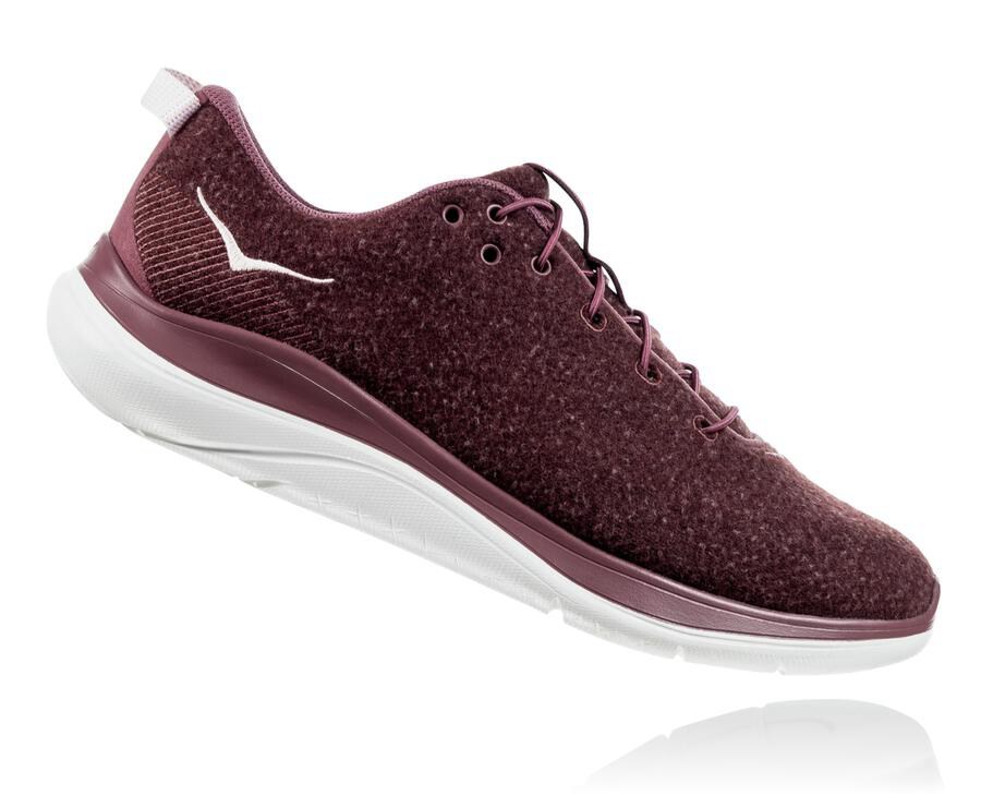 Hoka One One Hupana Flow Wool Löparskor Dam - Bröst - VFJHU-0361